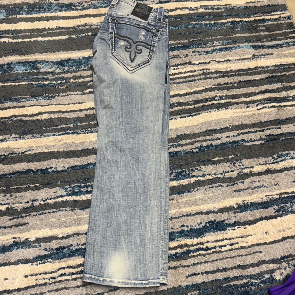 Rock Revival Light Blue Boot Cut Jeans